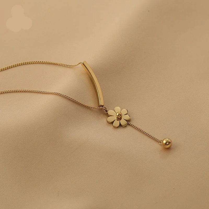Flower Tassel Necklace TK