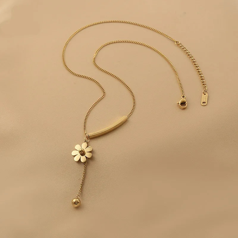 Flower Tassel Necklace TK