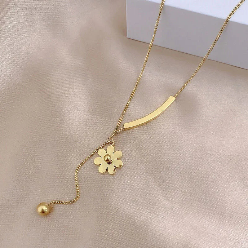 Flower Tassel Necklace TK