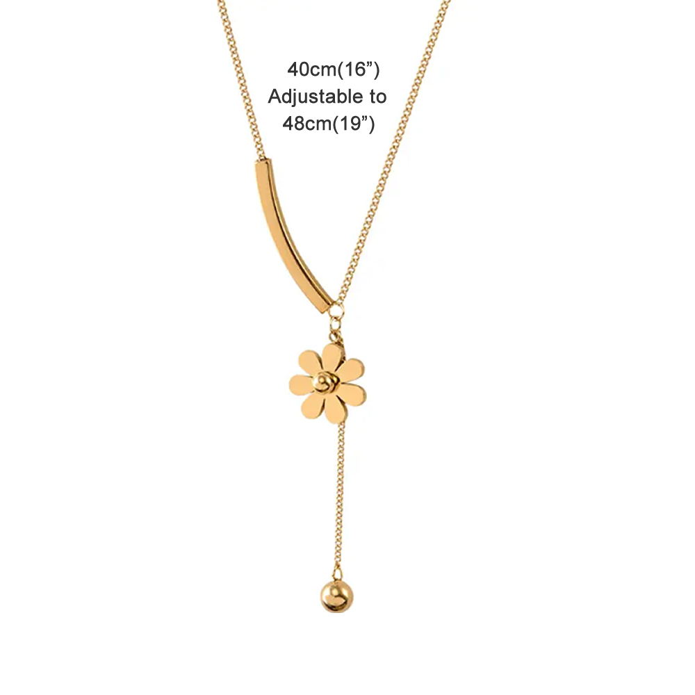 Flower Tassel Necklace TK