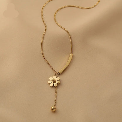 Flower Tassel Necklace